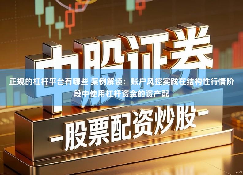 正规的杠杆平台有哪些 案例解读：账户风控实践在结构性行情阶段中使用杠杆资金的资产配