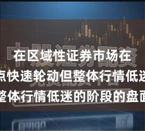 在区域性证券市场在短期热点快速轮动但整体行情低迷的阶段的盘面